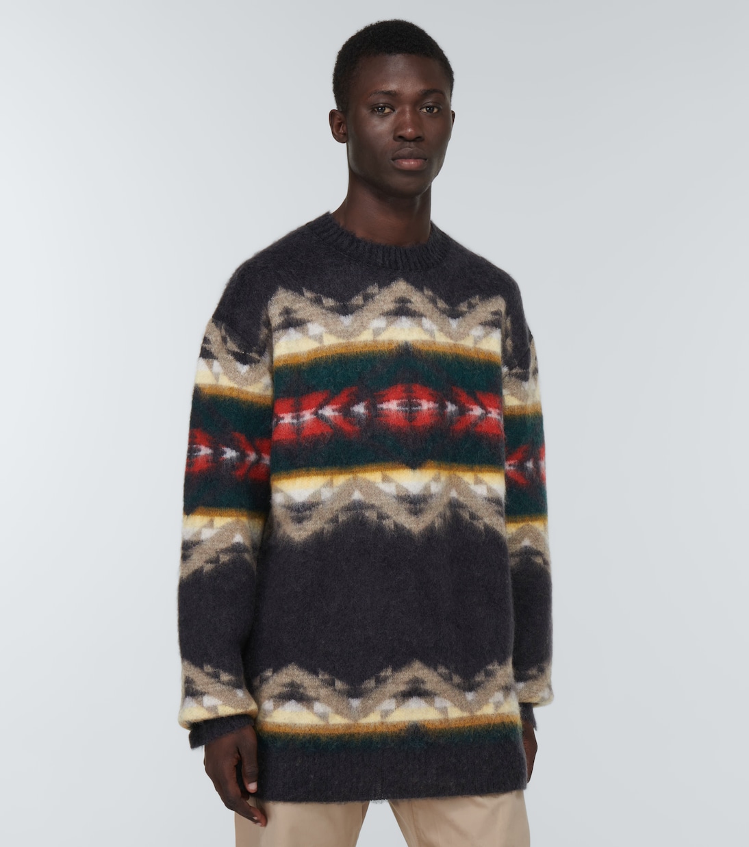x Pendleton wool-blend sweater | Junya Watanabe
