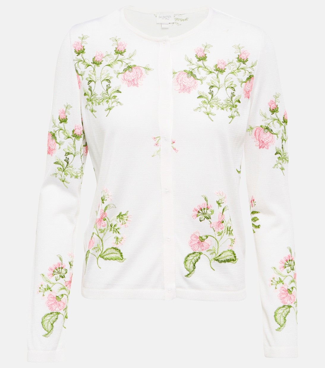 Cardigan in cashmere e seta con ricamo | Giambattista Valli