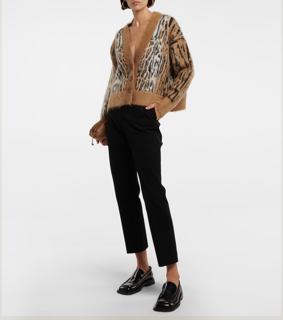 Cárdigan en mezcla de mohair estampado | Dorothee Schumacher