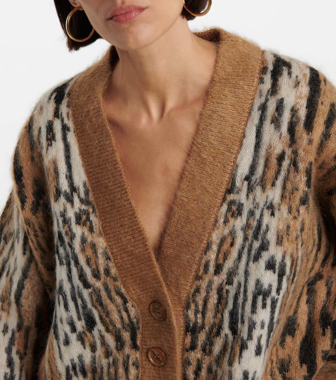 Cárdigan en mezcla de mohair estampado | Dorothee Schumacher