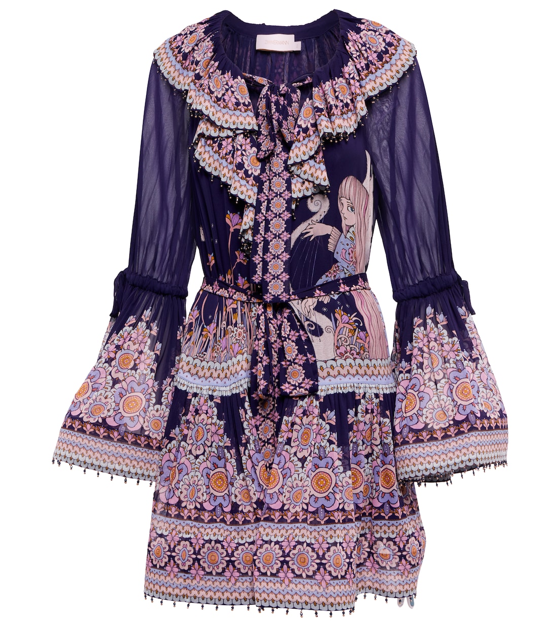 Celestial Virgo printed minidress | Zimmermann