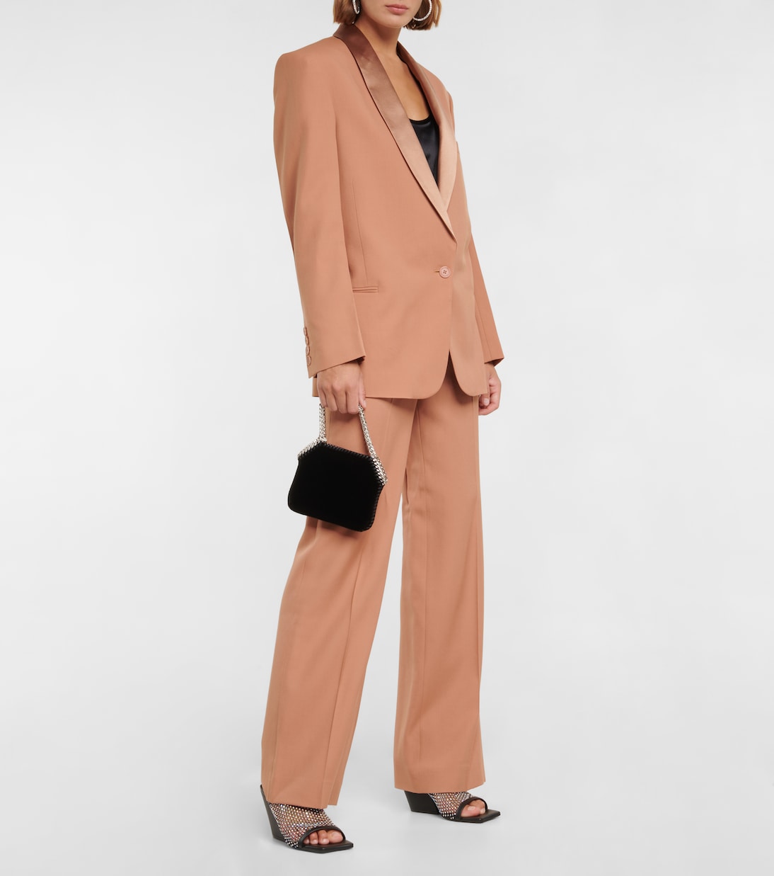 High-rise wool straight pants | Stella McCartney