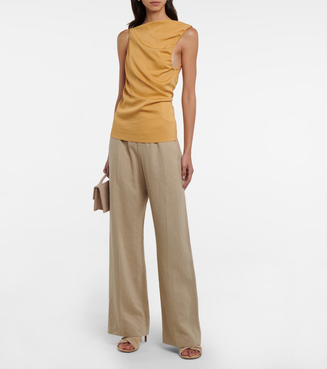 Yrjo ruched open-back top | Christopher Esber
