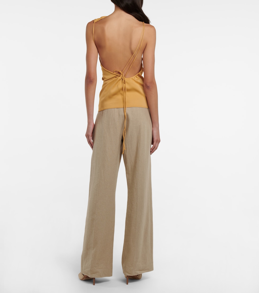 Yrjo ruched open-back top | Christopher Esber