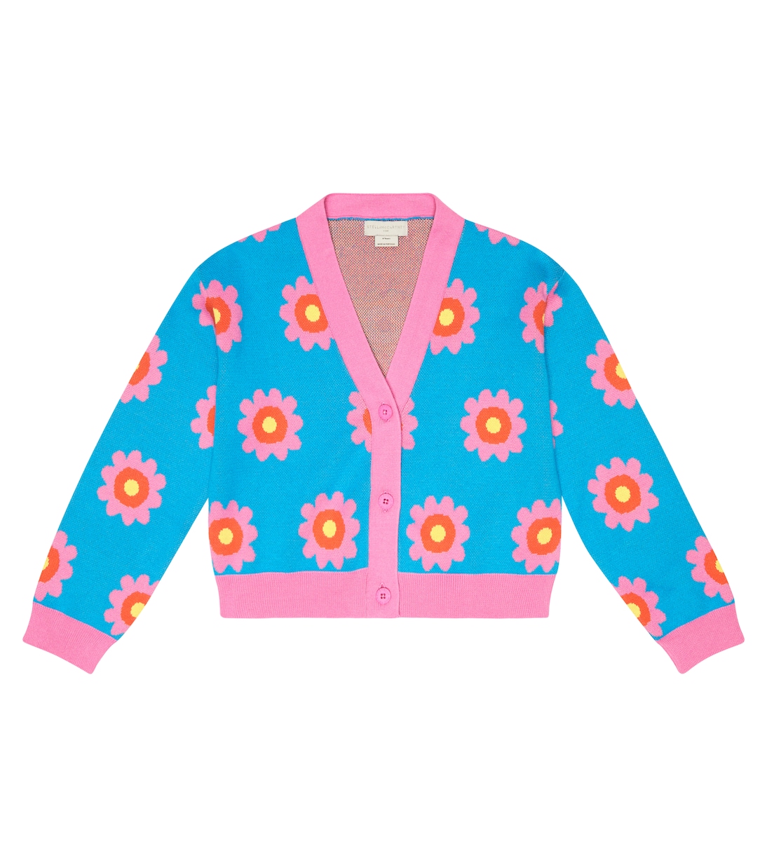 Cardigan en coton à fleurs | Stella McCartney Kids