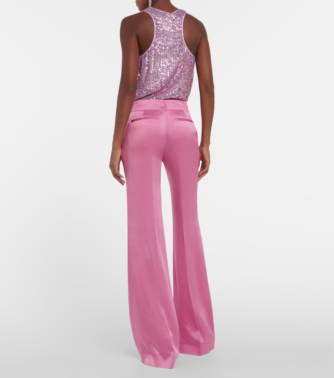 Pantaloni a vita alta in raso | Tom Ford