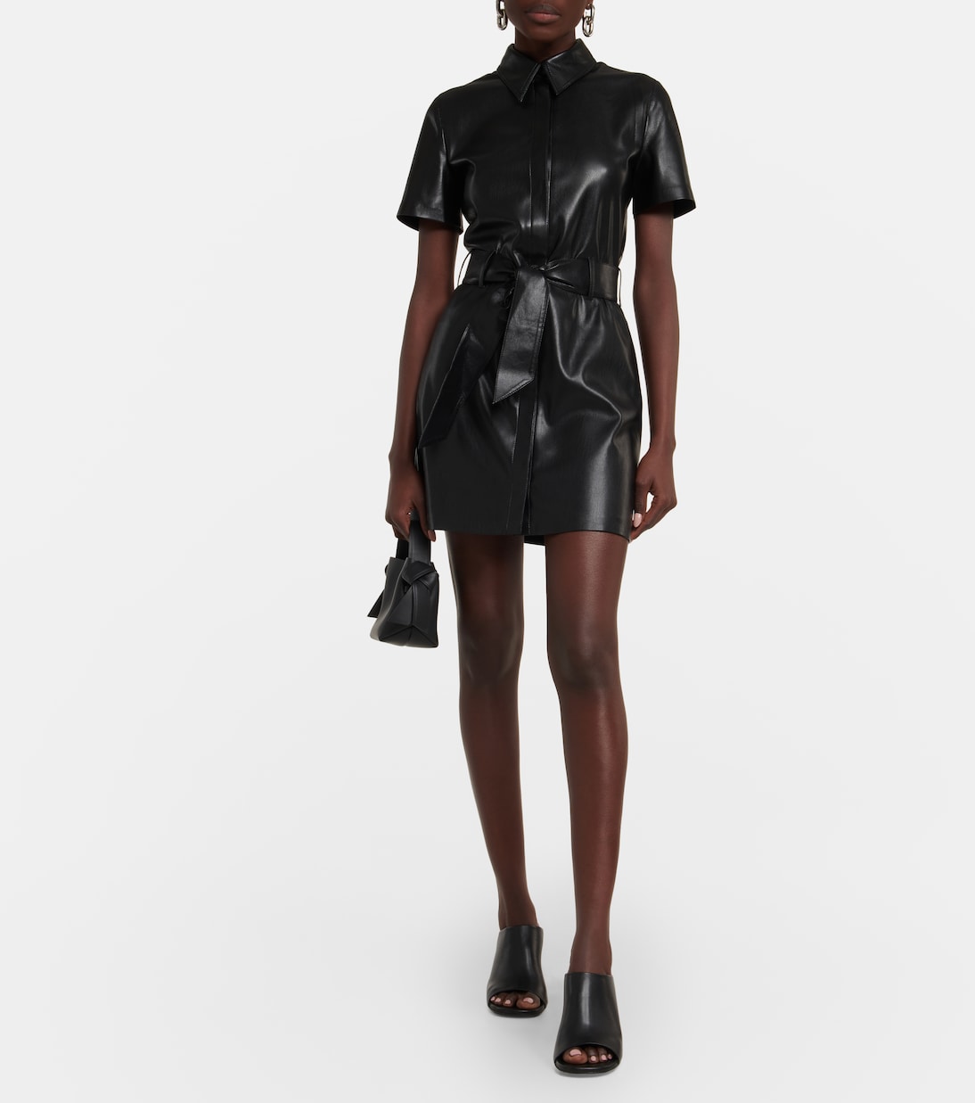 Halli faux leather minidress | Nanushka