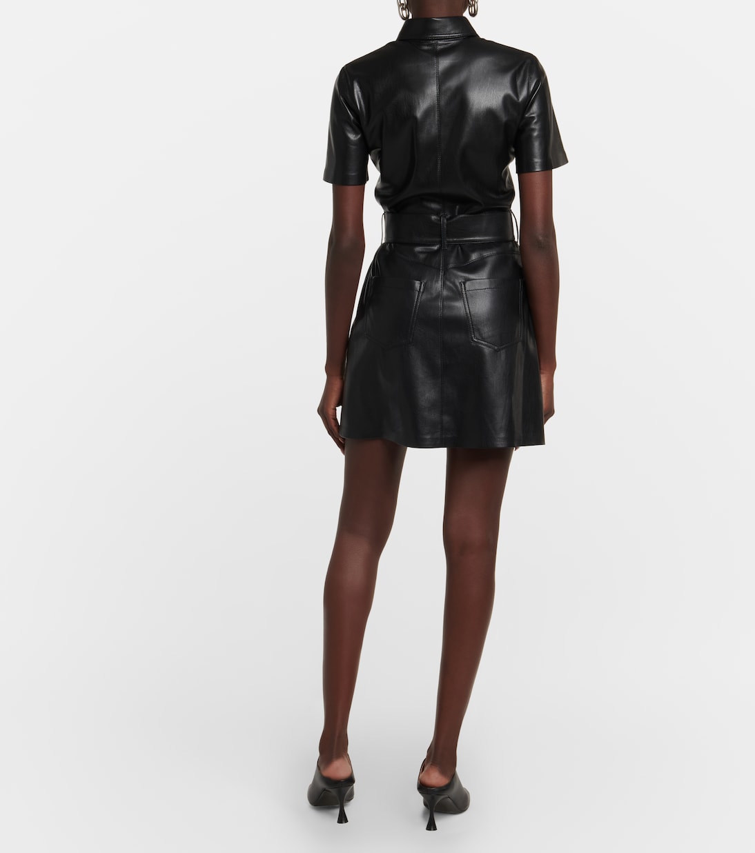 Halli faux leather minidress | Nanushka