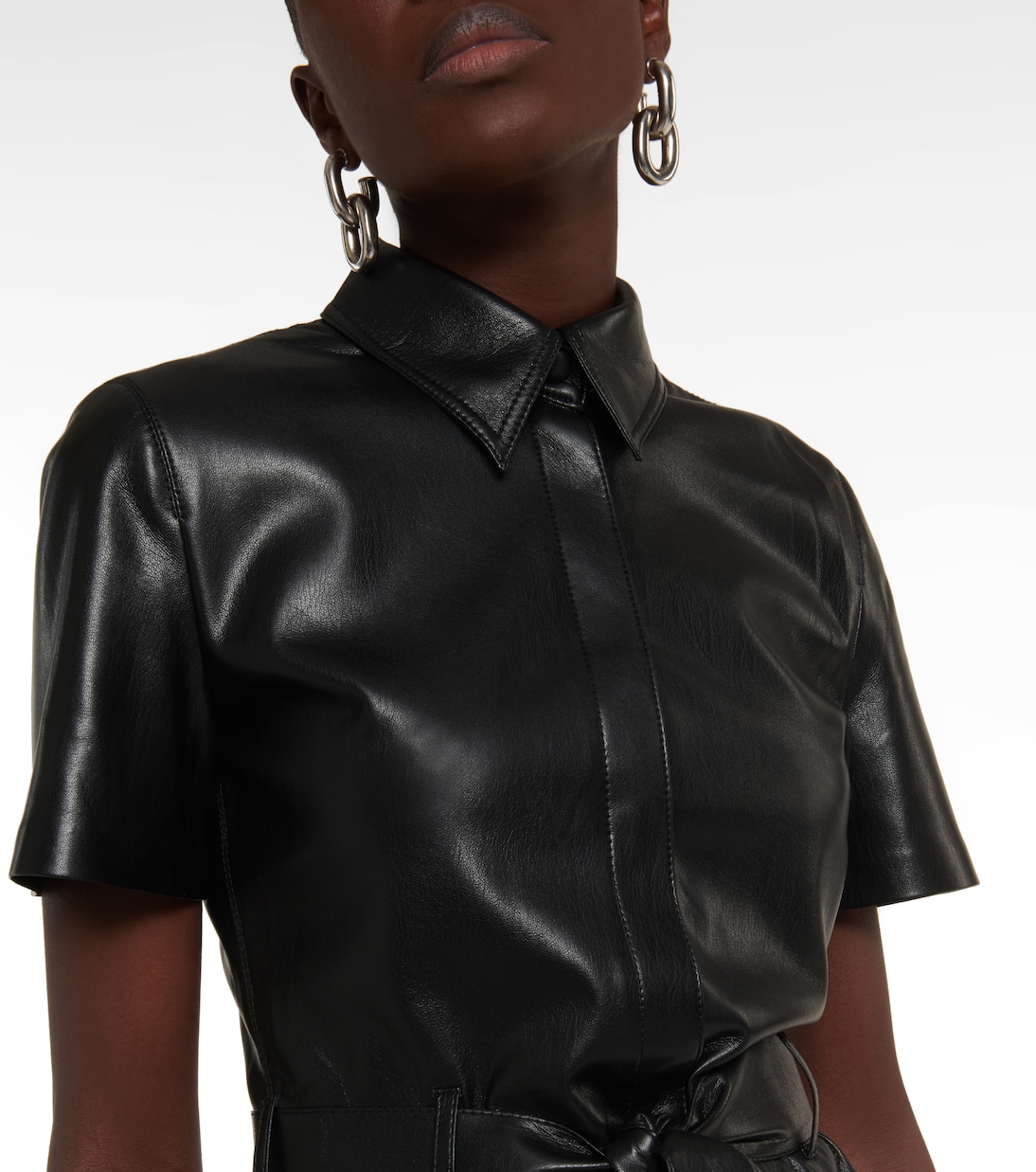 Halli faux leather minidress | Nanushka