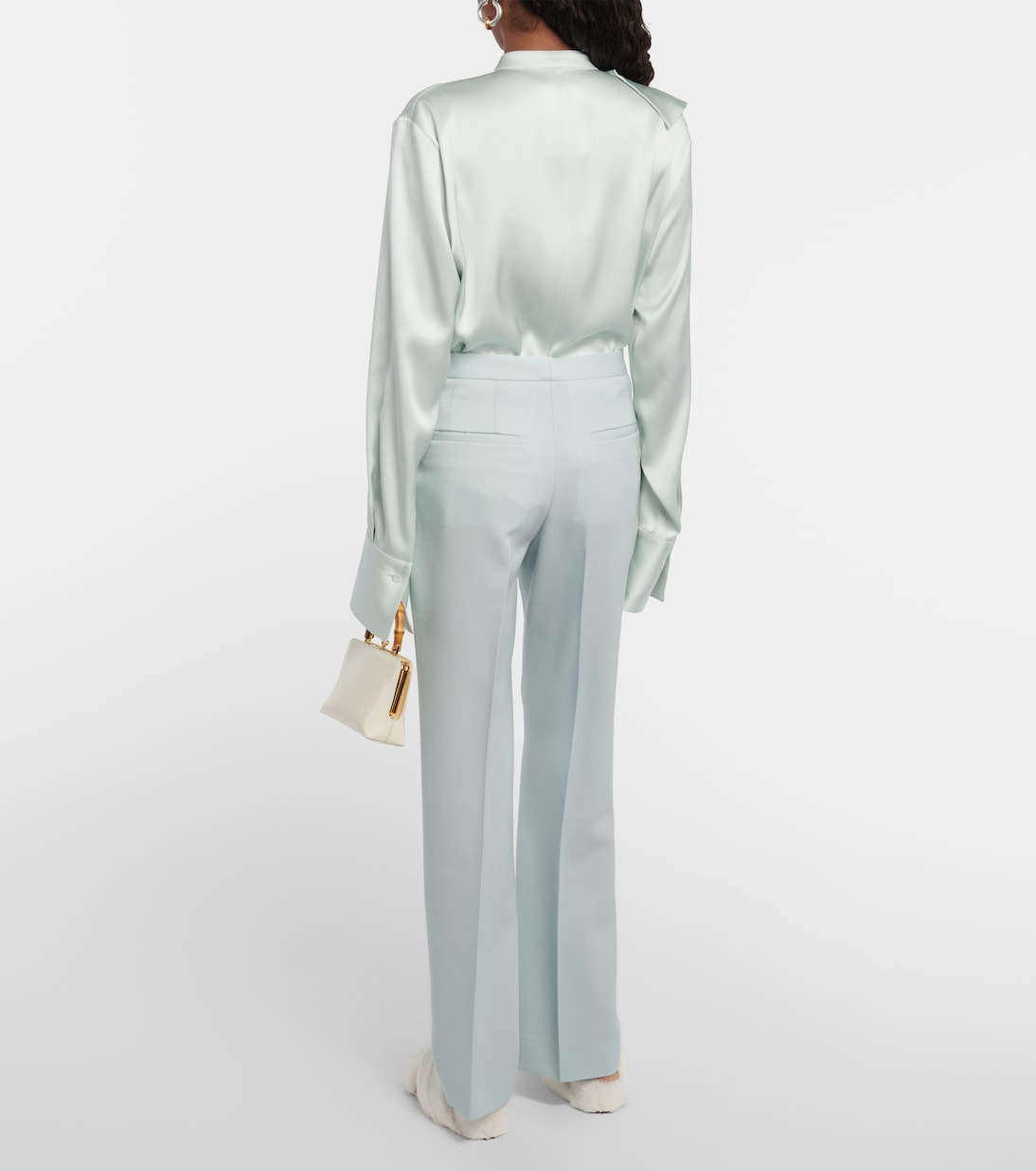 Virgin wool cropped pants | Jil Sander