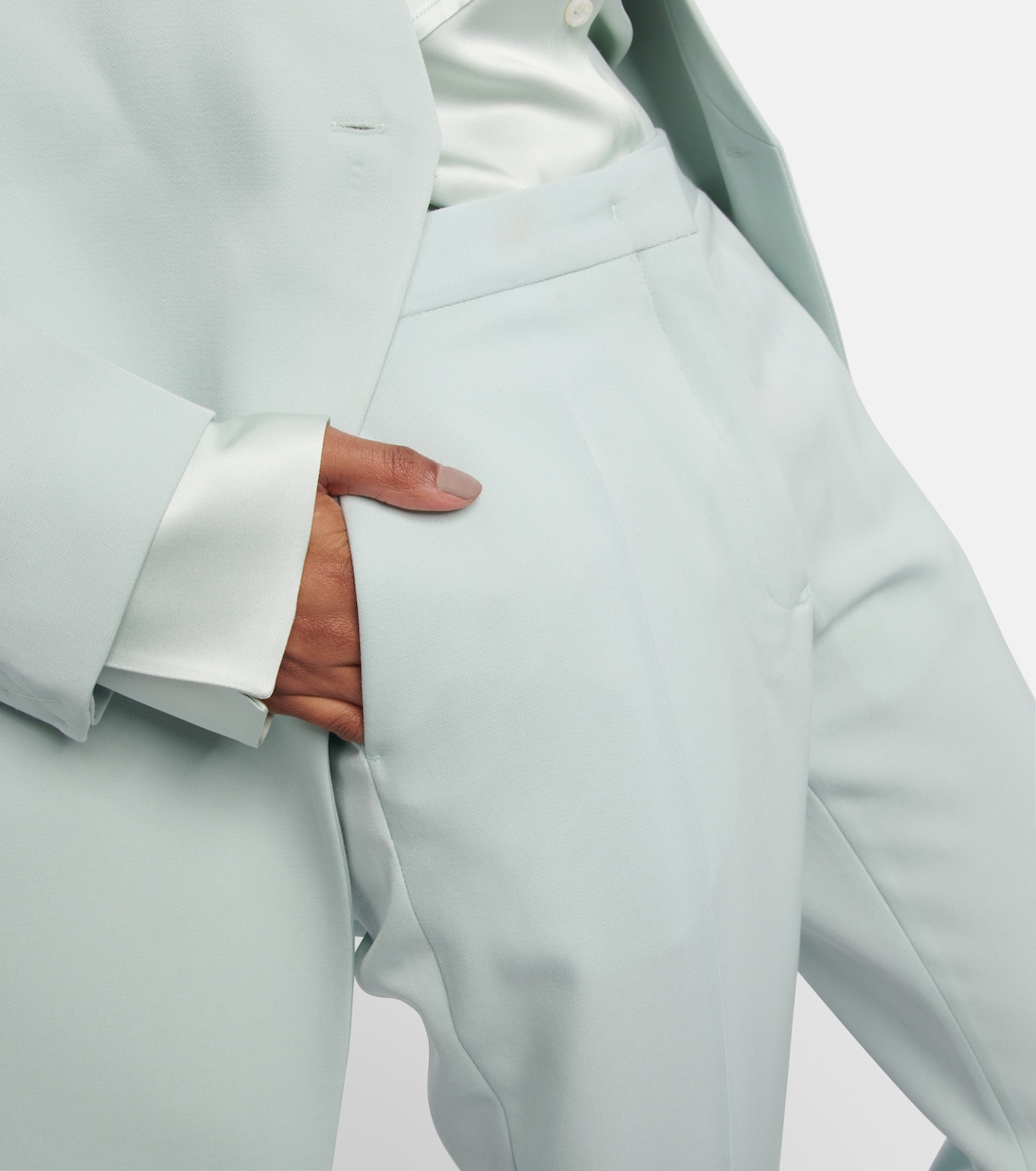 Virgin wool cropped pants | Jil Sander