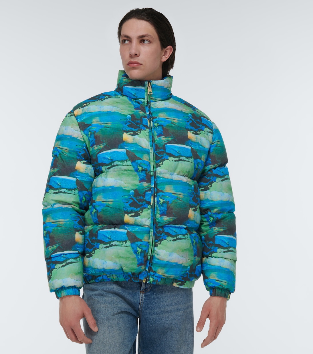 Quilted printed down jacket | ERL