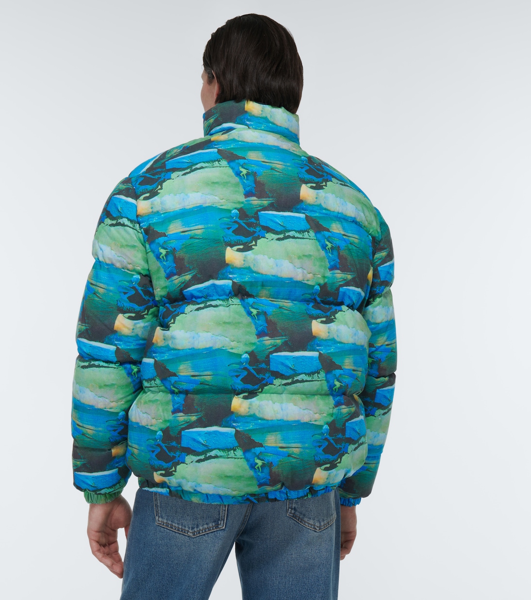 Quilted printed down jacket | ERL