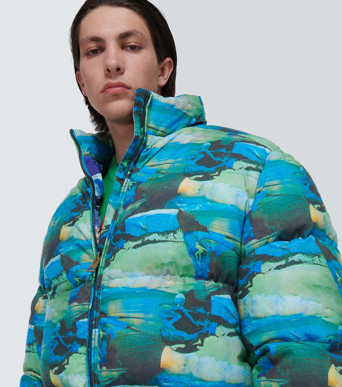 Quilted printed down jacket | ERL