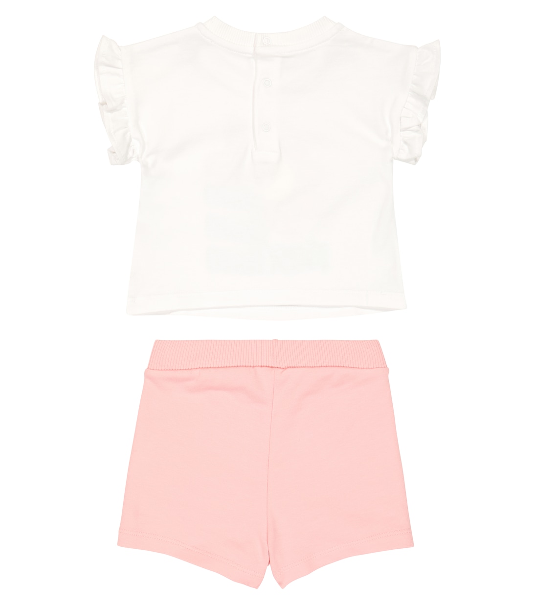Baby - T-shirt e shorts in misto cotone | Moschino Kids
