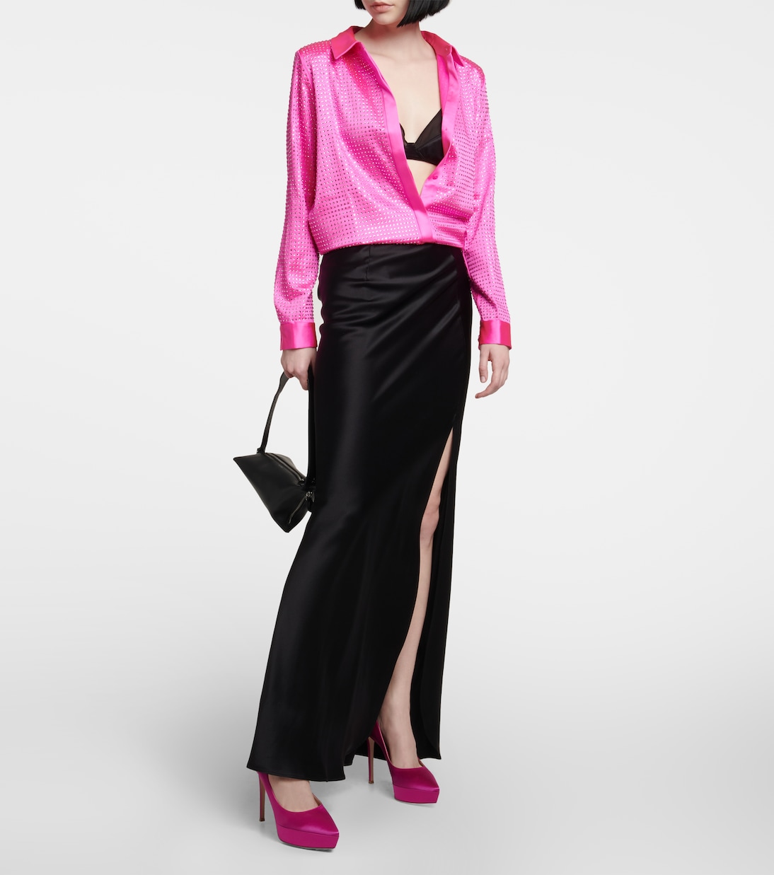 Dasha satin platform pumps | Gianvito Rossi