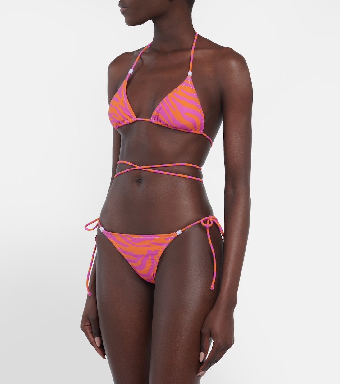 Slip bikini Miami con stampa zebrata | Reina Olga