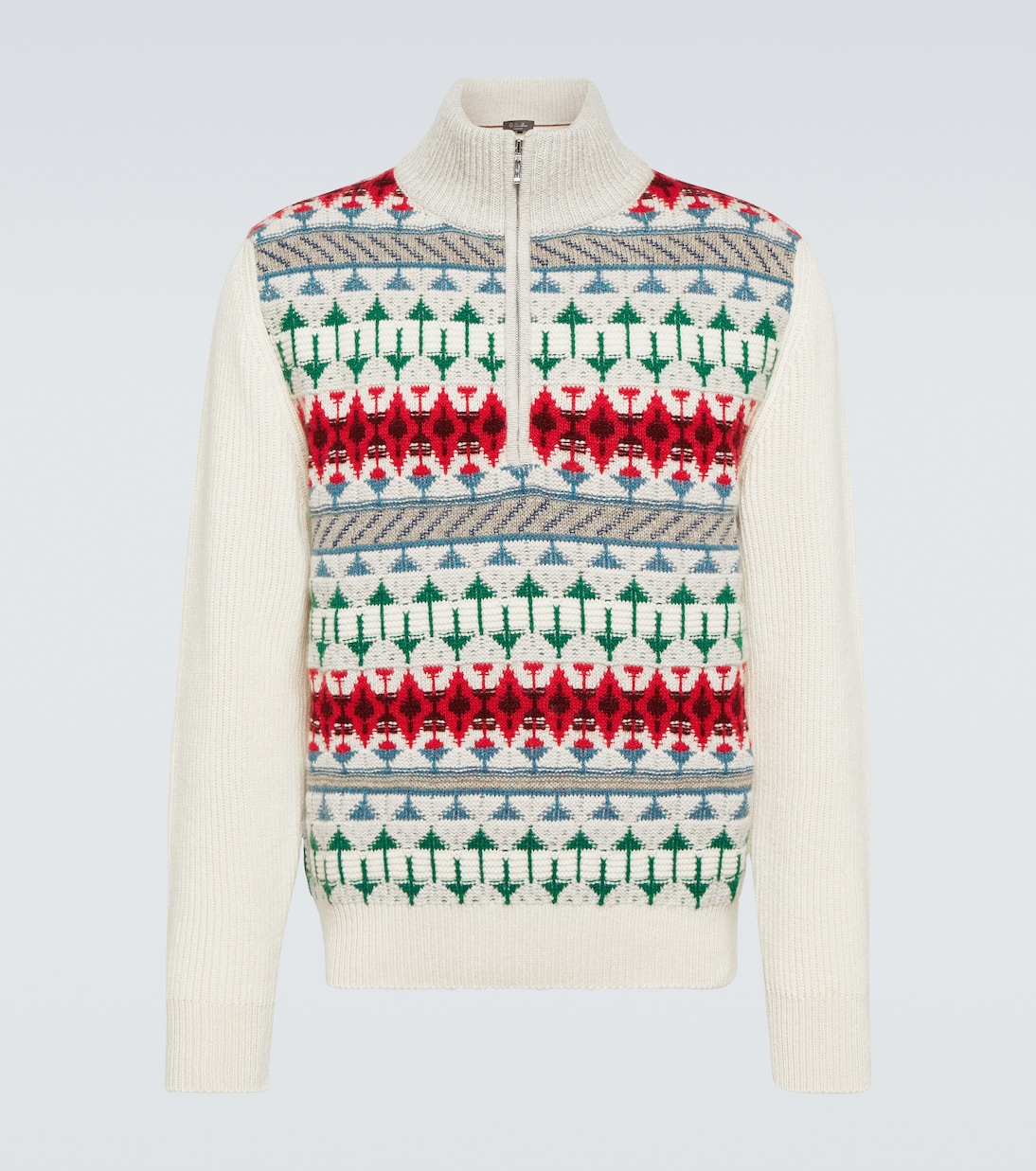 Pullover Noel Fair Isle in cashmere | Loro Piana