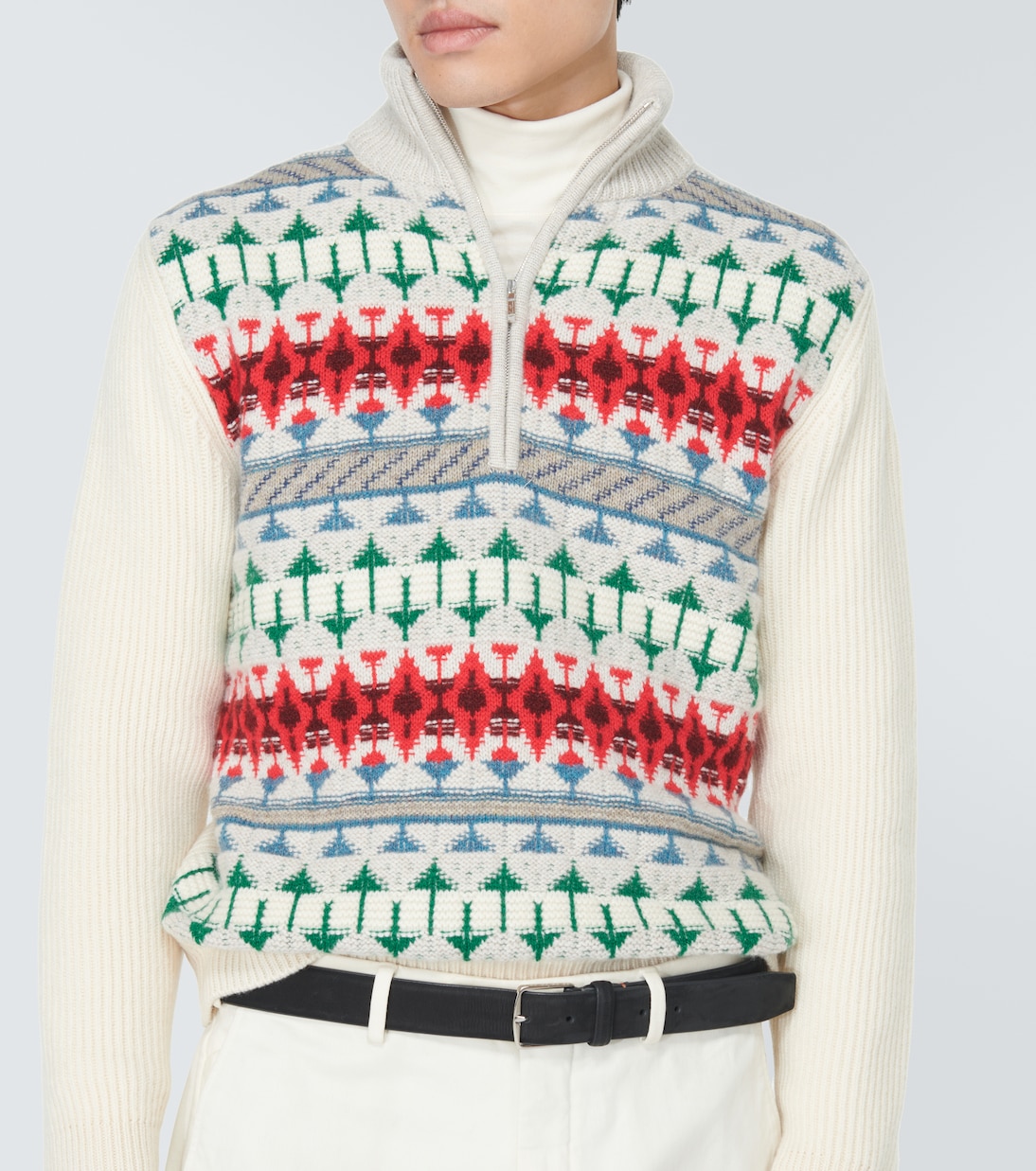 Pullover Noel Fair Isle in cashmere | Loro Piana