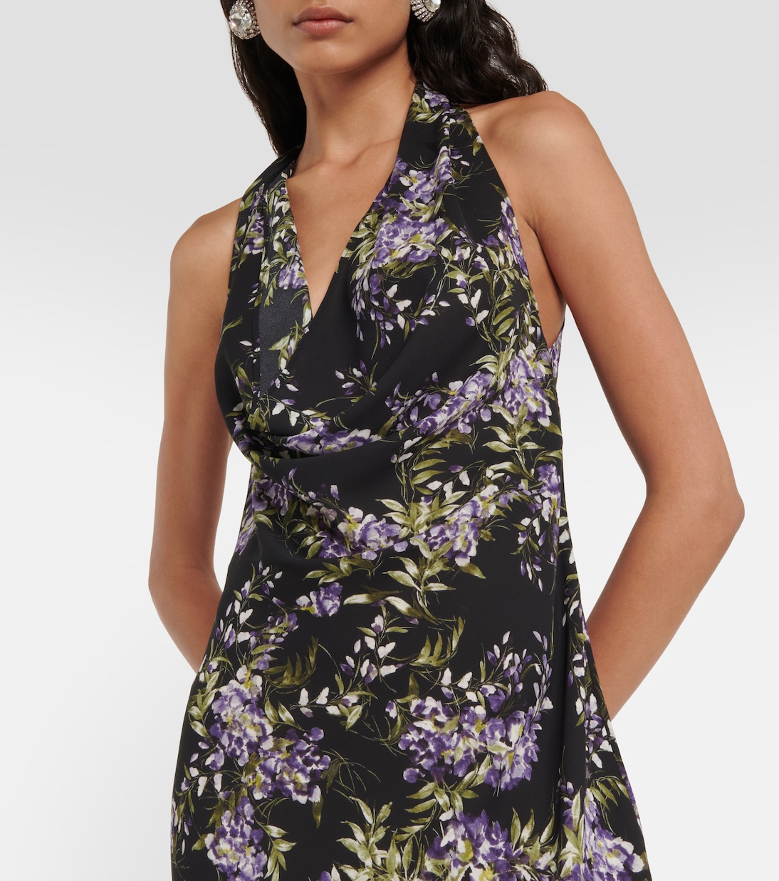 Midikleid aus Georgette | Norma Kamali