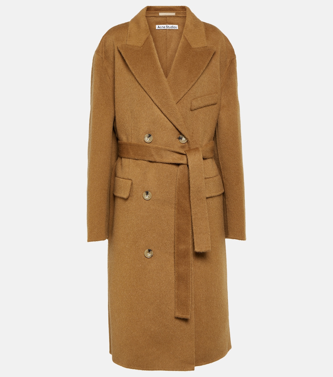 Double-breasted wool and alpaca coat | Acne Studios