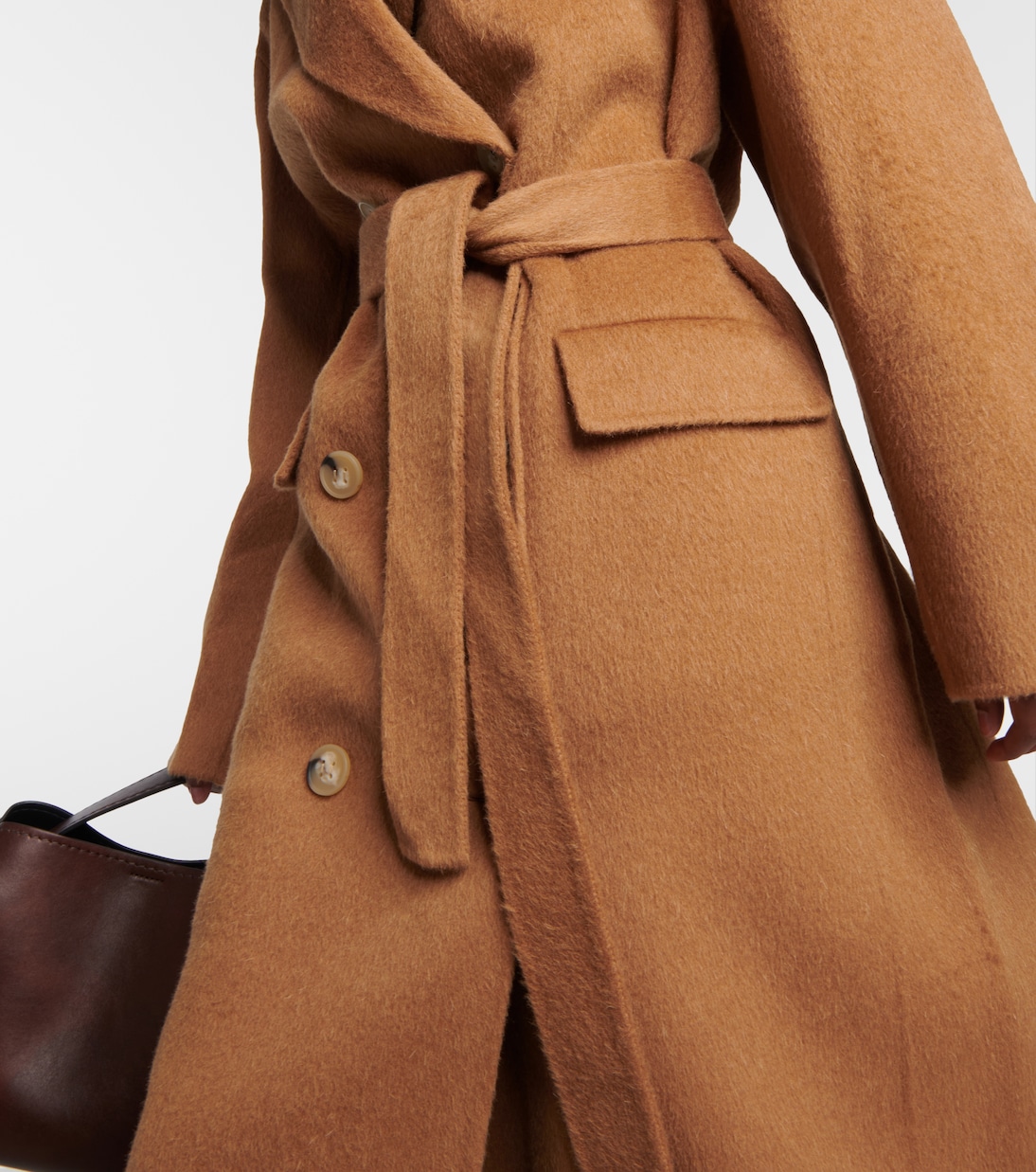Double-breasted wool and alpaca coat | Acne Studios