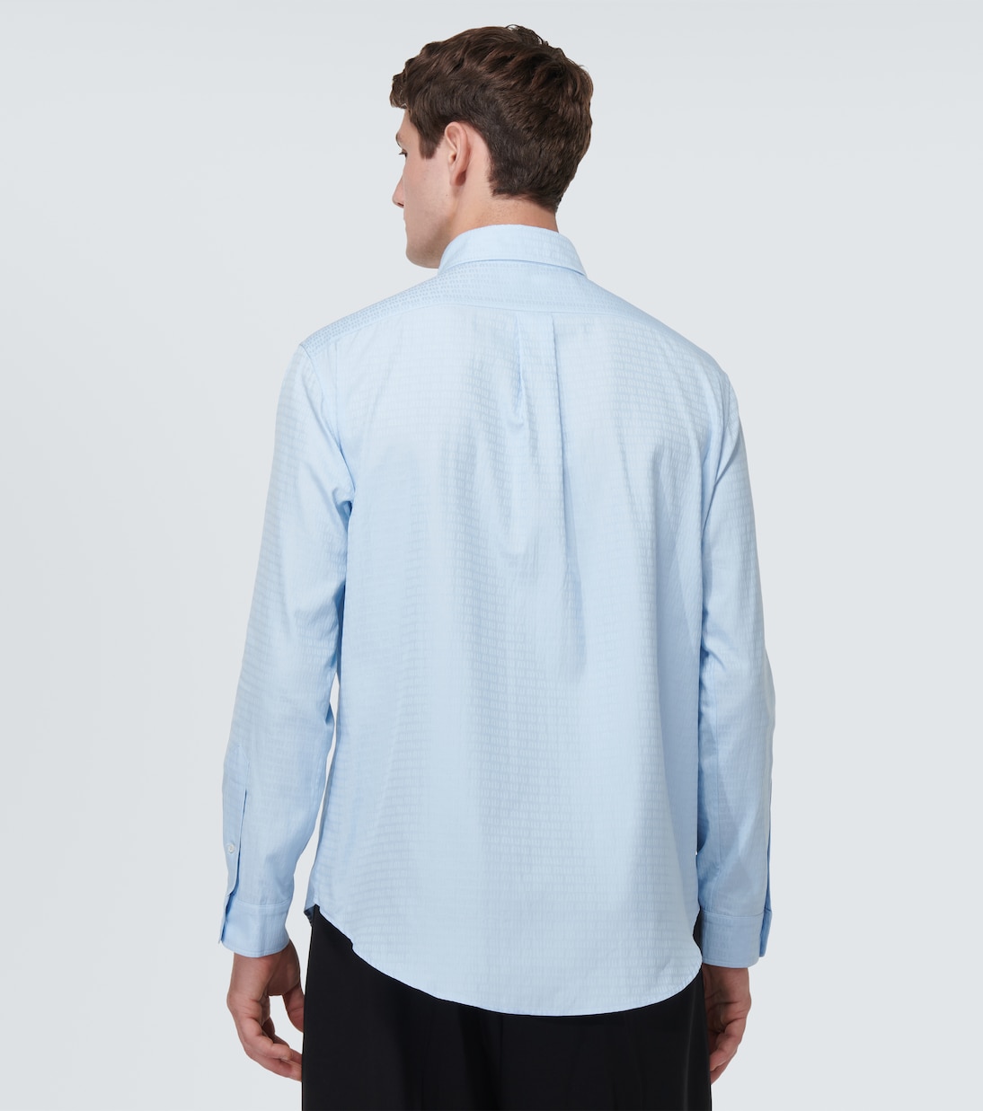 Camicia in popeline di cotone con logo | Miu Miu