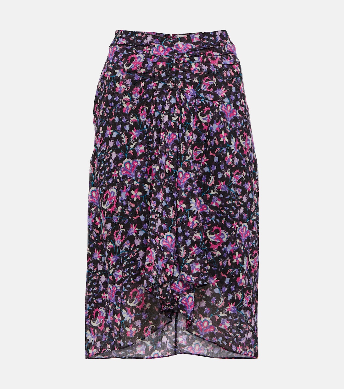 Jupe midi Gibsi en coton à fleurs | Marant Etoile