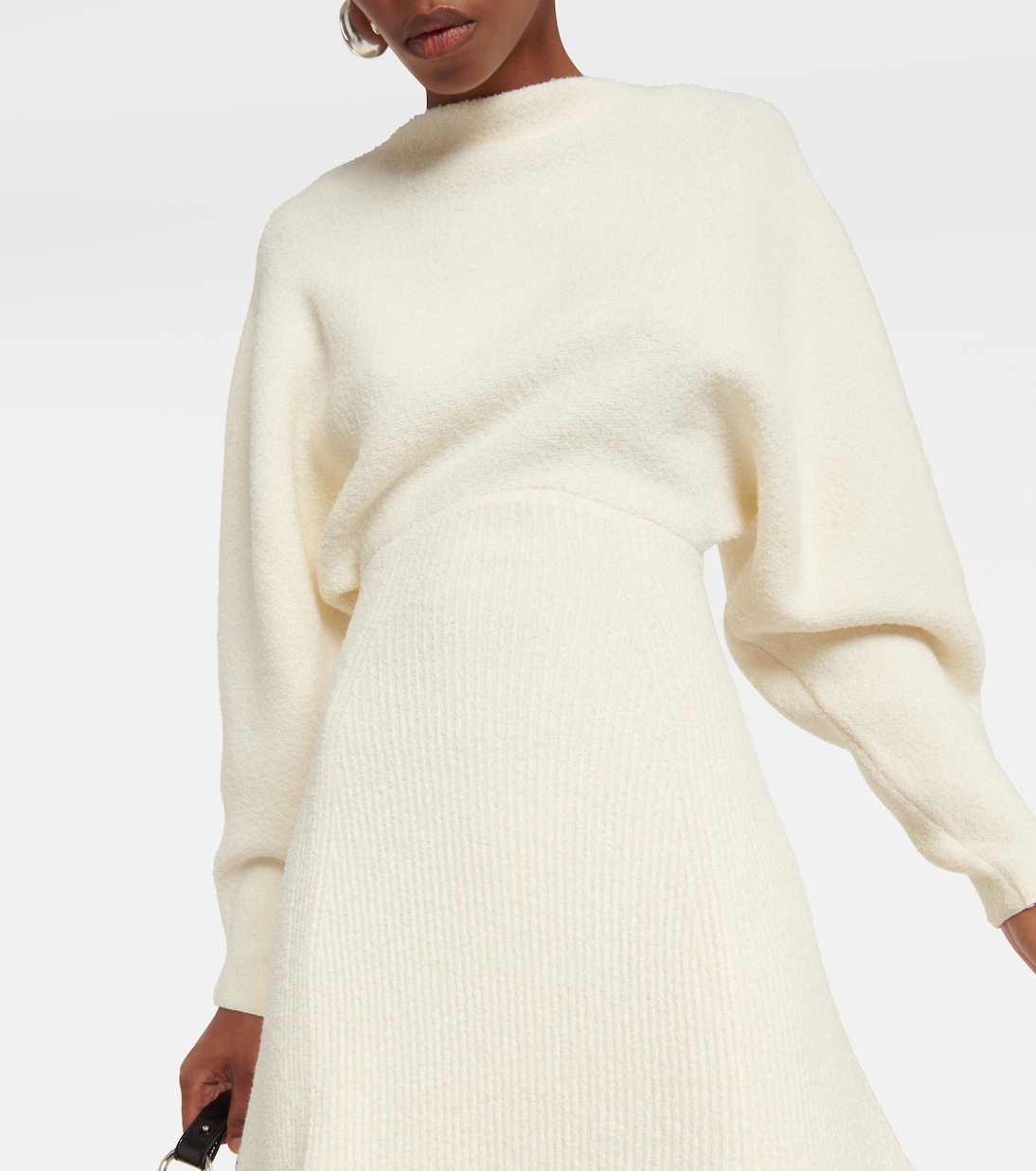 Vestido midi en mezcla de lana | Proenza Schouler