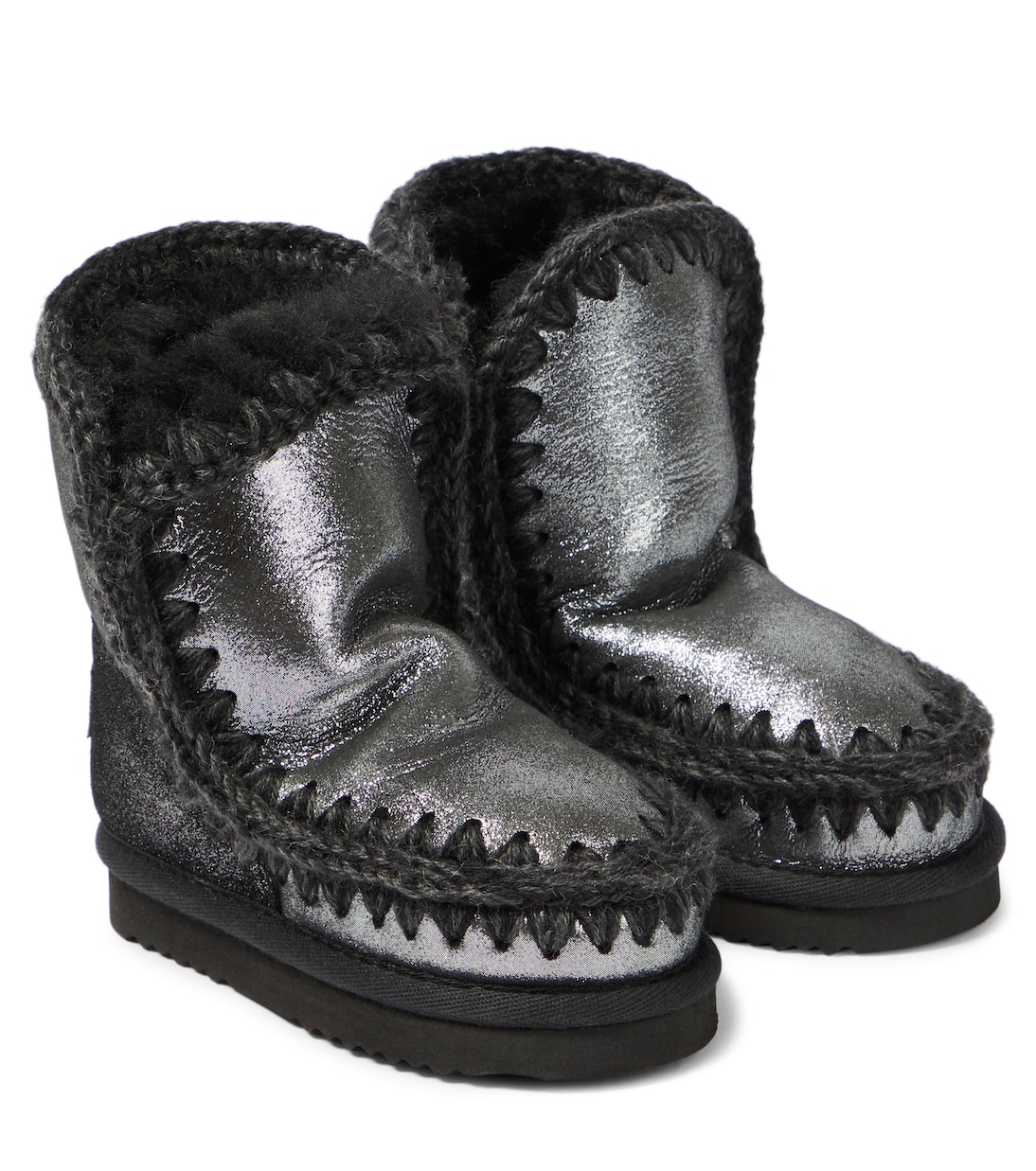 Stivali in pelle e shearling | Mou Kids