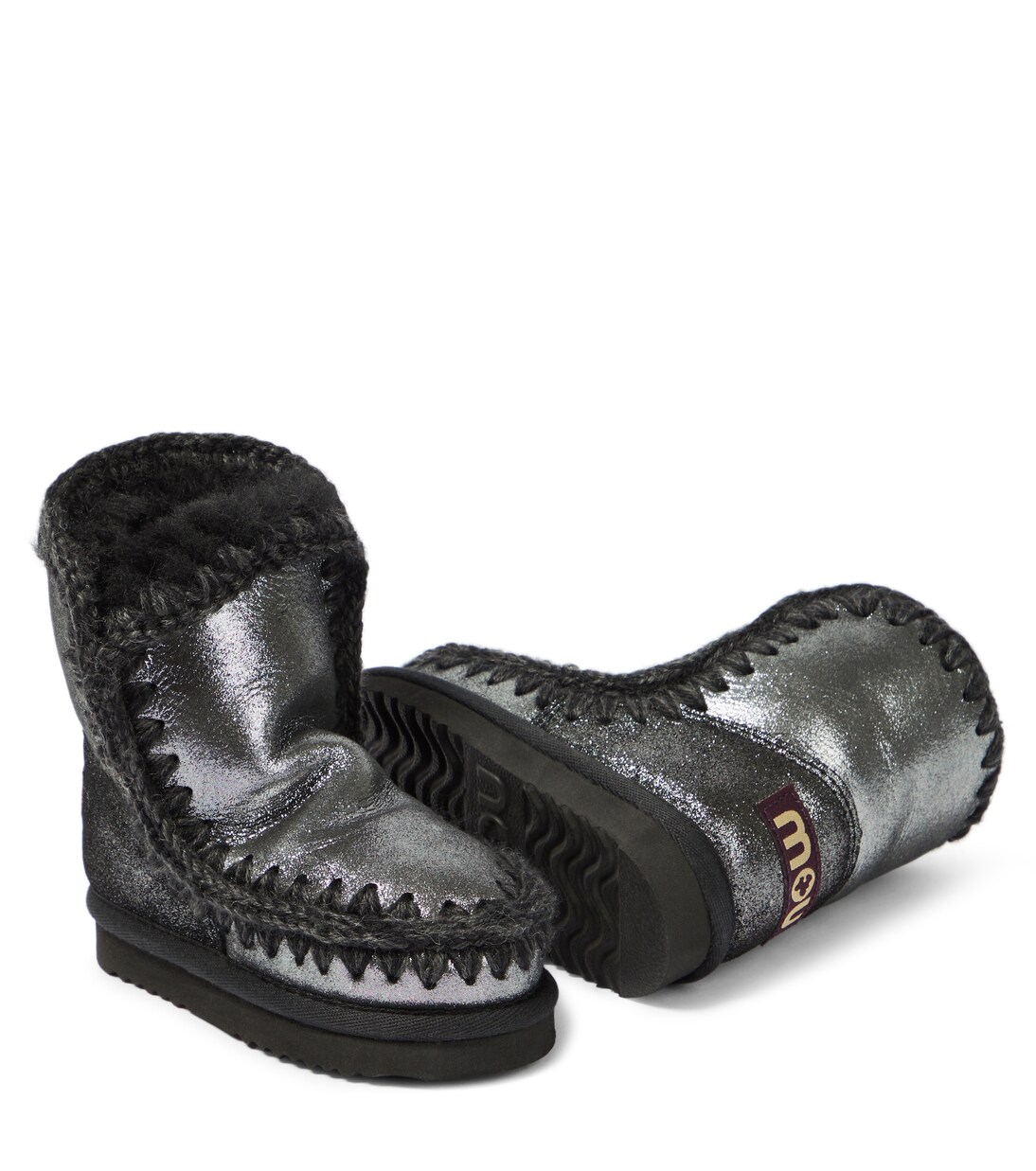 Stivali in pelle e shearling | Mou Kids