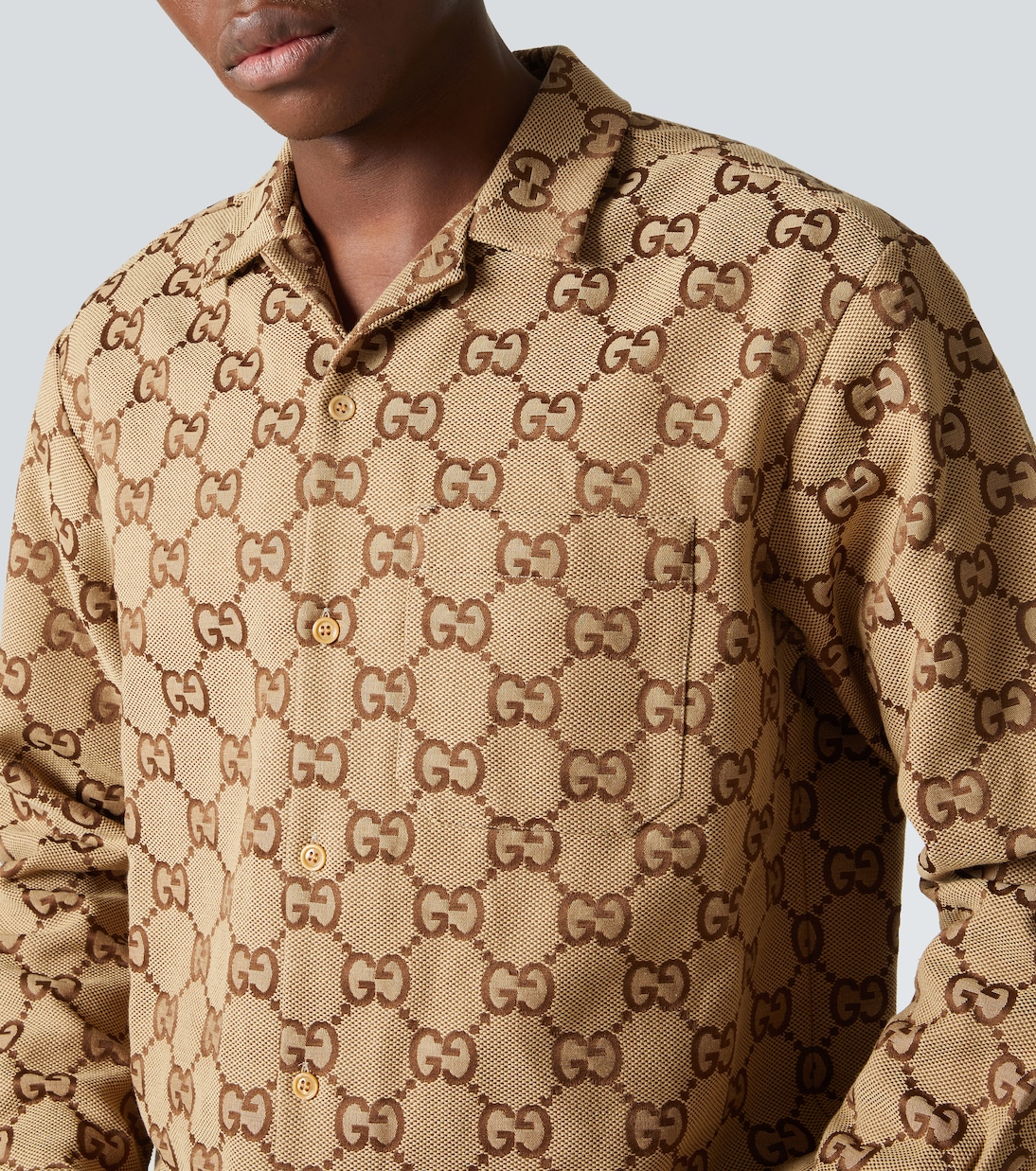 Camicia Maxi GG in canvas jacquard | Gucci