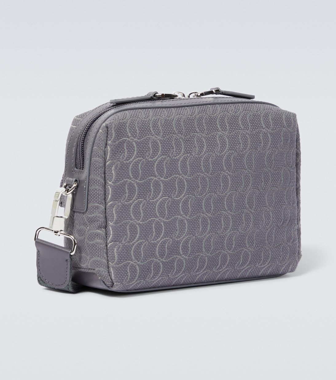 Borsa a tracolla Zip N Flap in jacquard con logo | Christian Louboutin