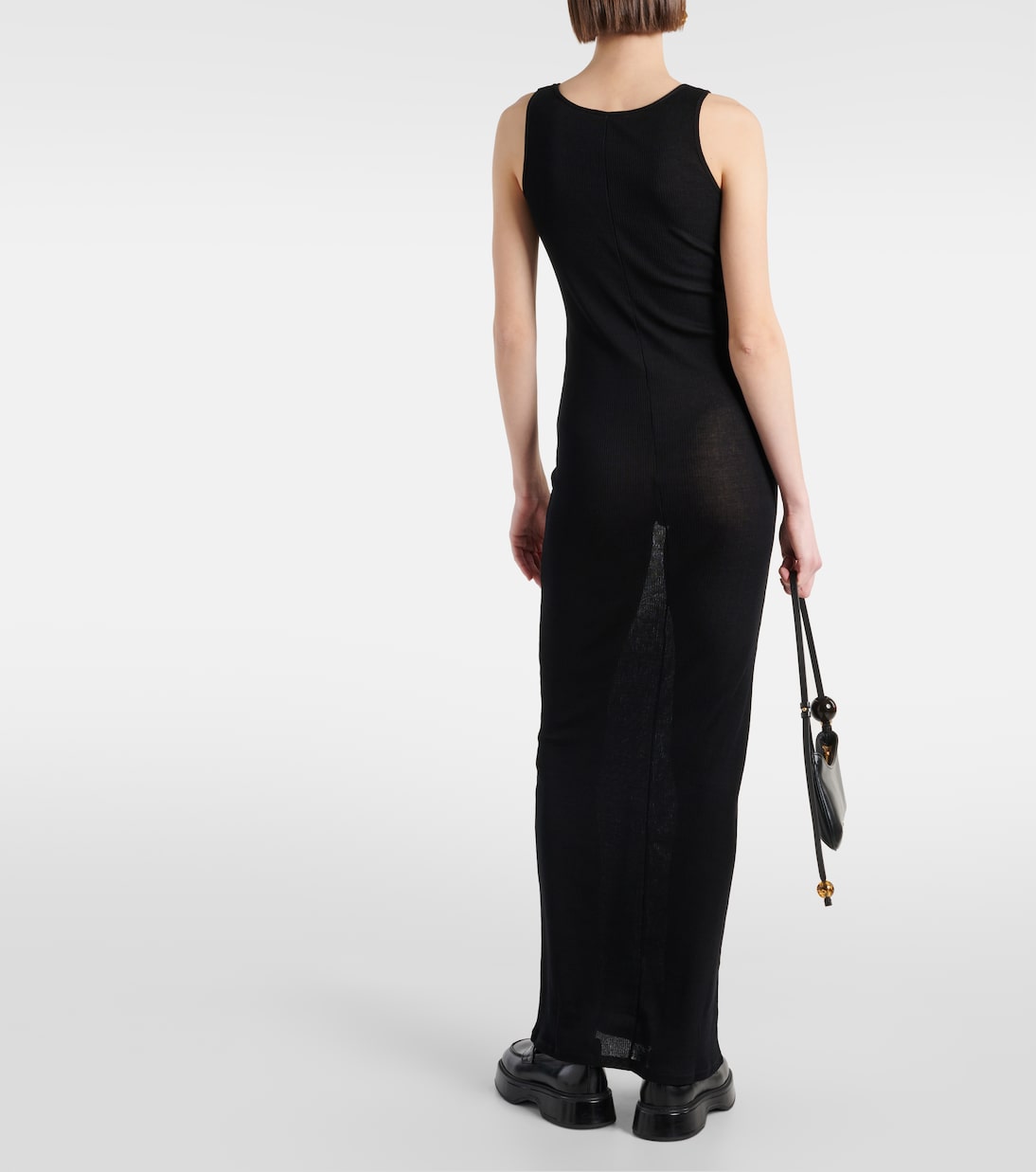 Knitted cotton maxi dress | Ami Paris