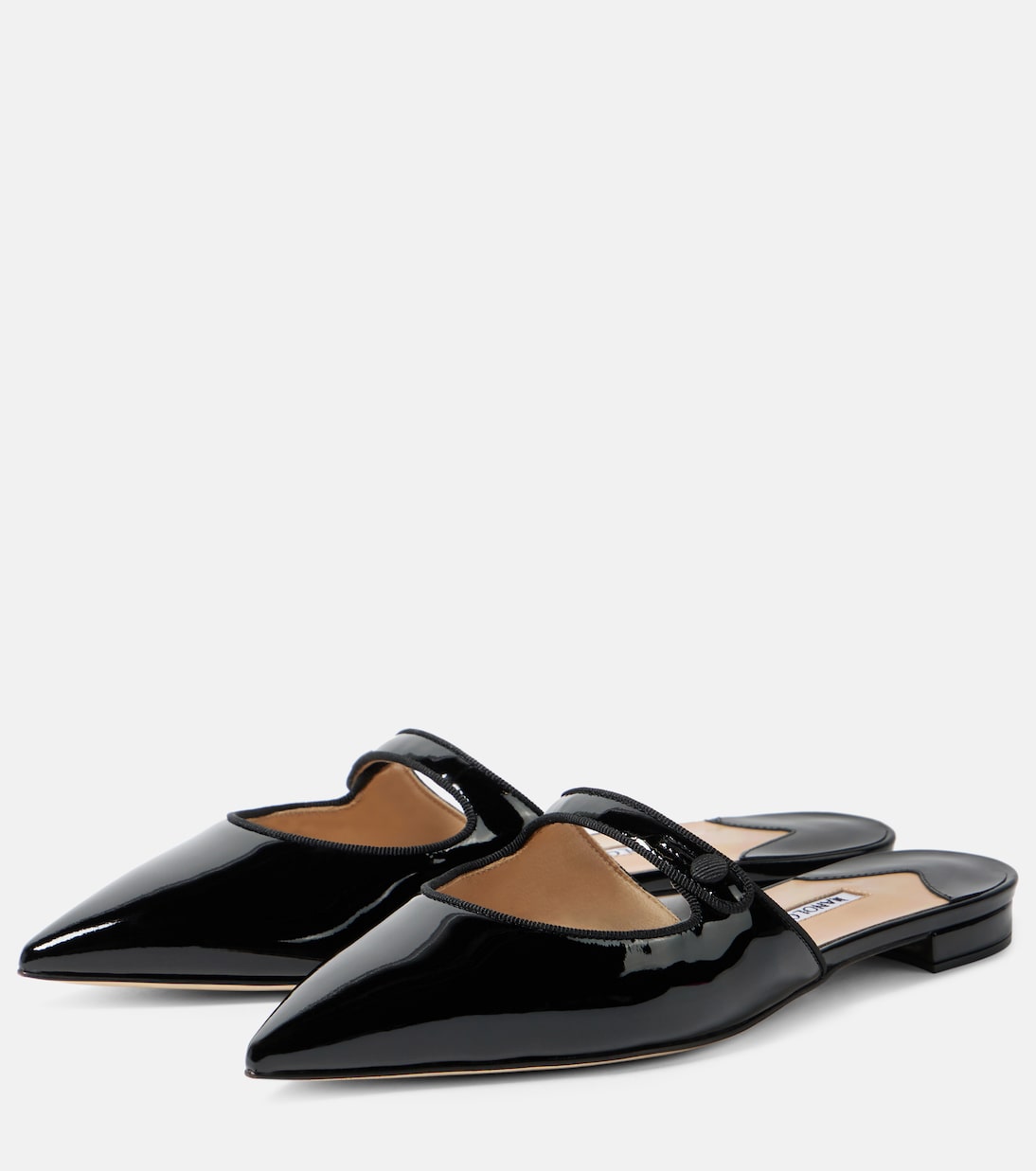 Mules Camparimu in vernice | Manolo Blahnik