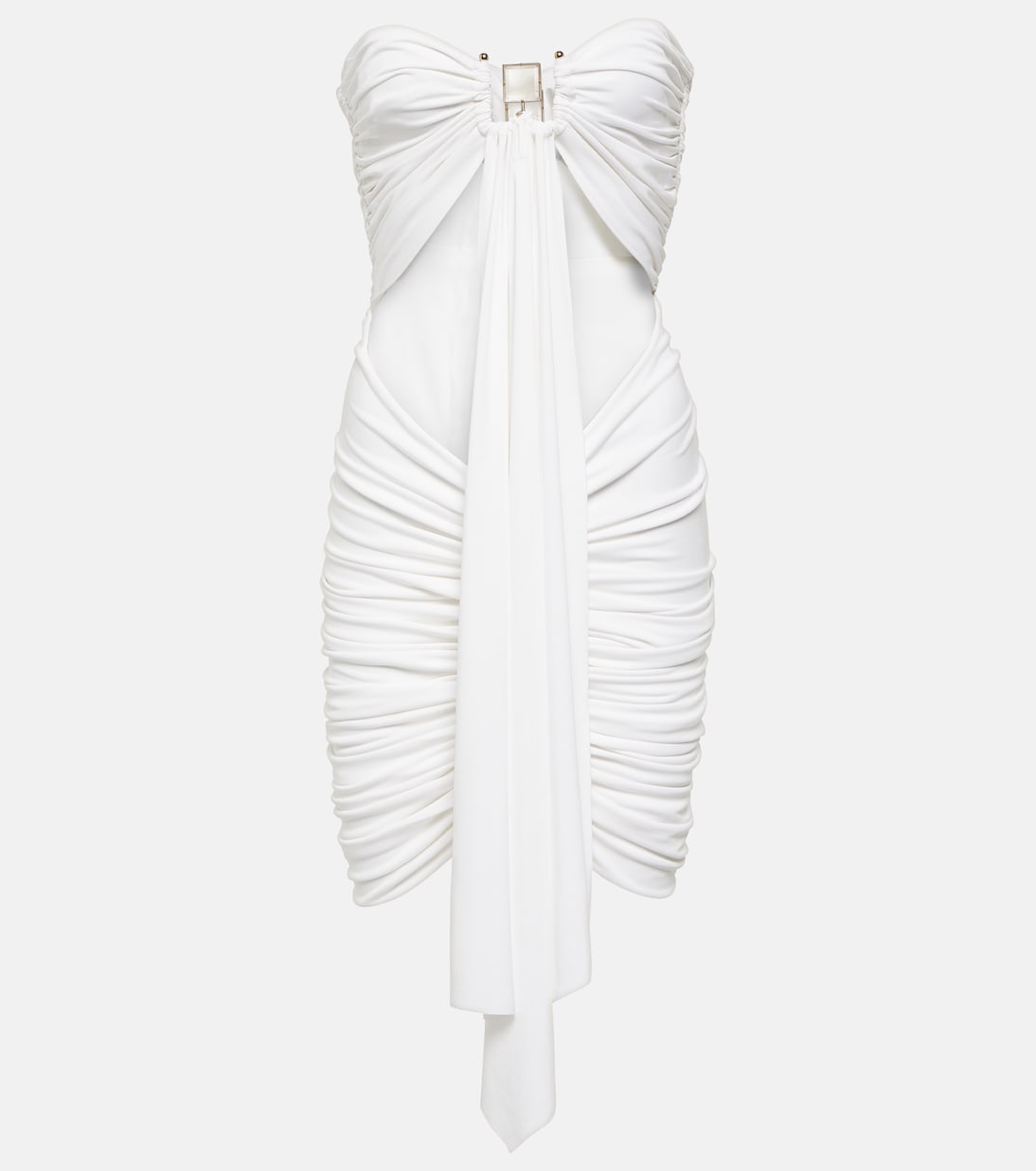 Vestido corto fruncido Bezel Quartz | Christopher Esber