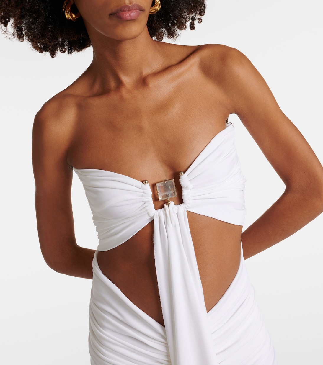 Vestido corto fruncido Bezel Quartz | Christopher Esber
