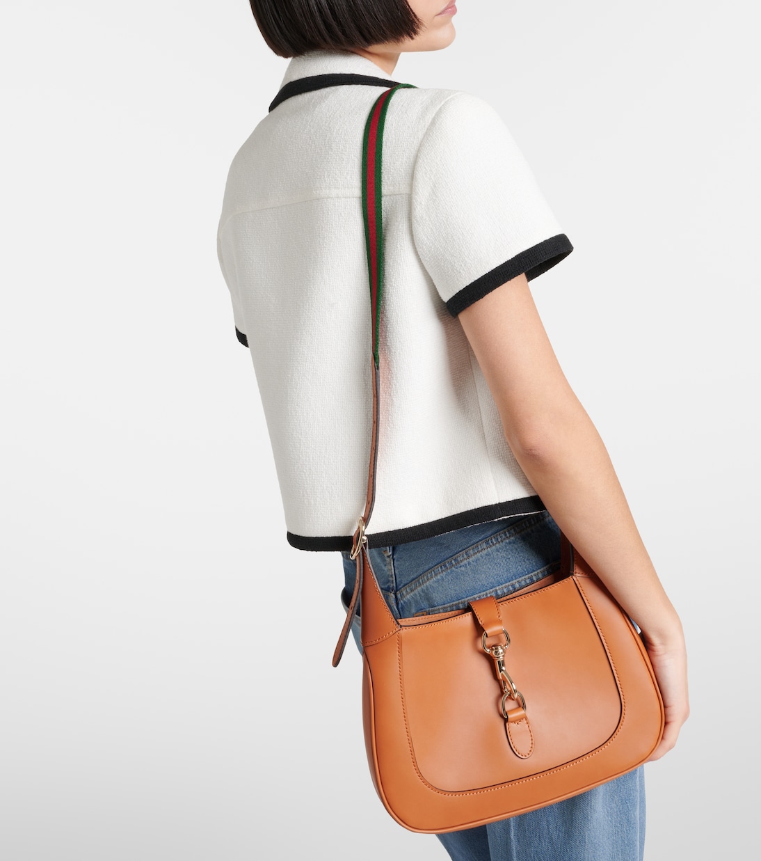Borsa a spalla Gucci Jackie Small in pelle | Gucci