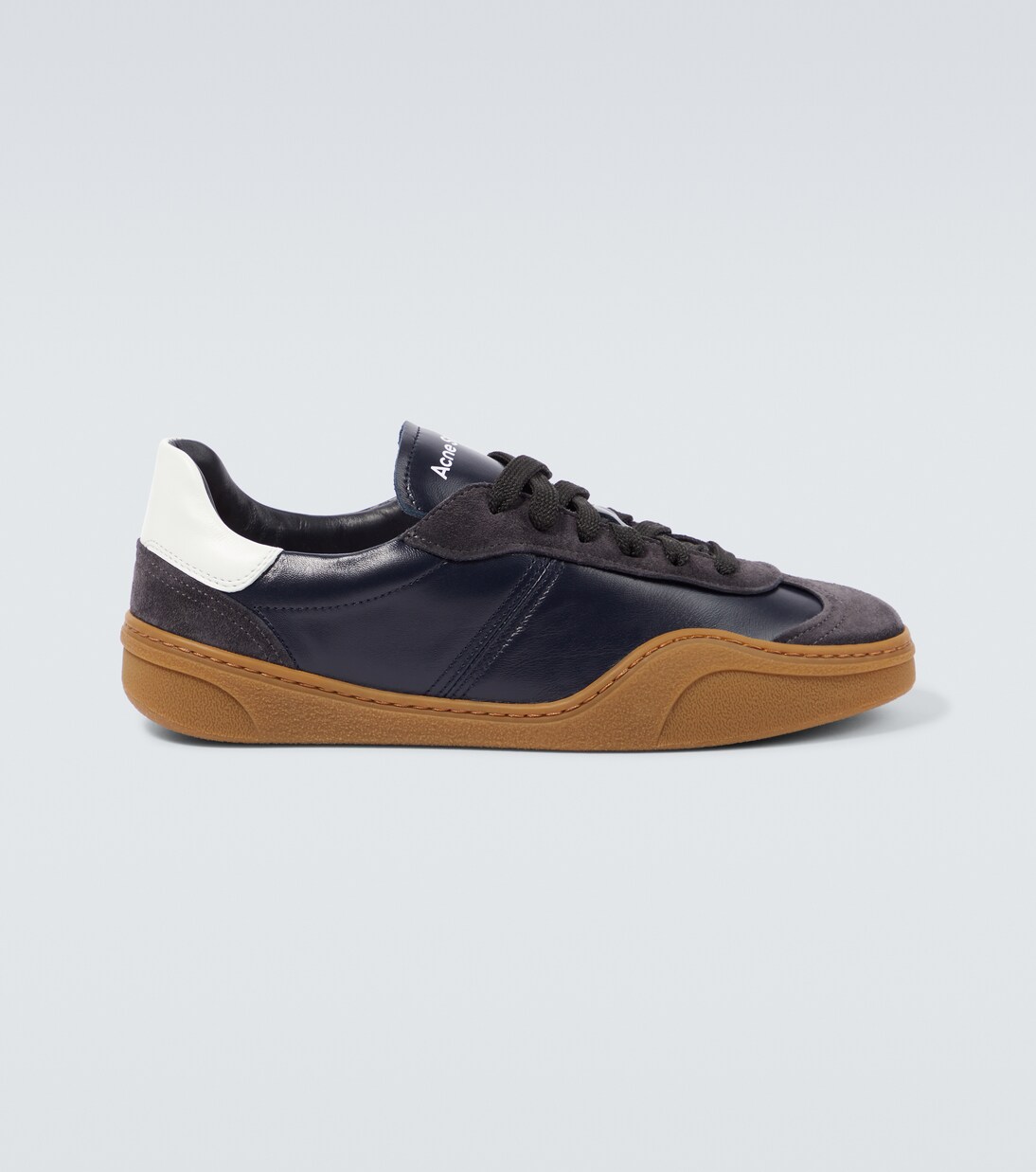 Baskets en cuir et daim en gris Acne Studios Mytheresa