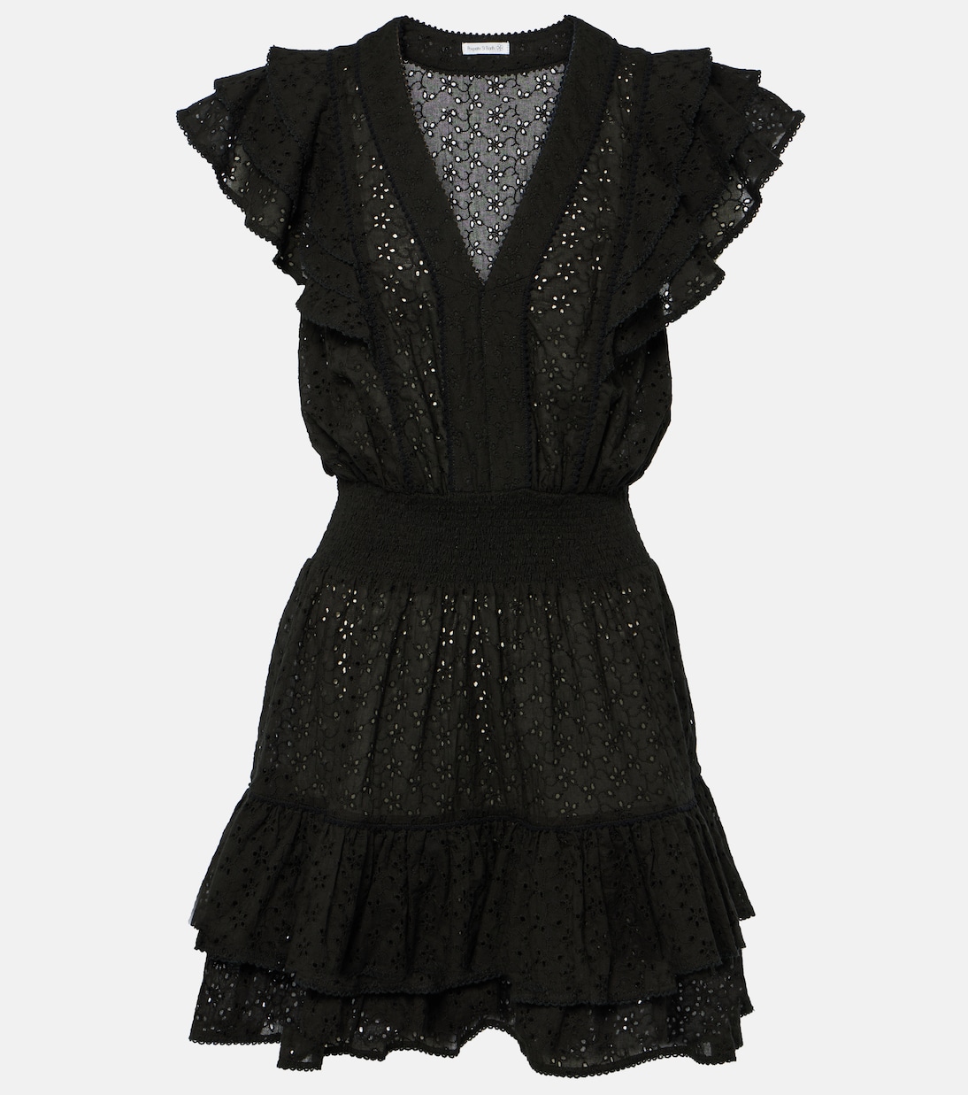 Camila broderie anglaise cotton minidress | Poupette St Barth