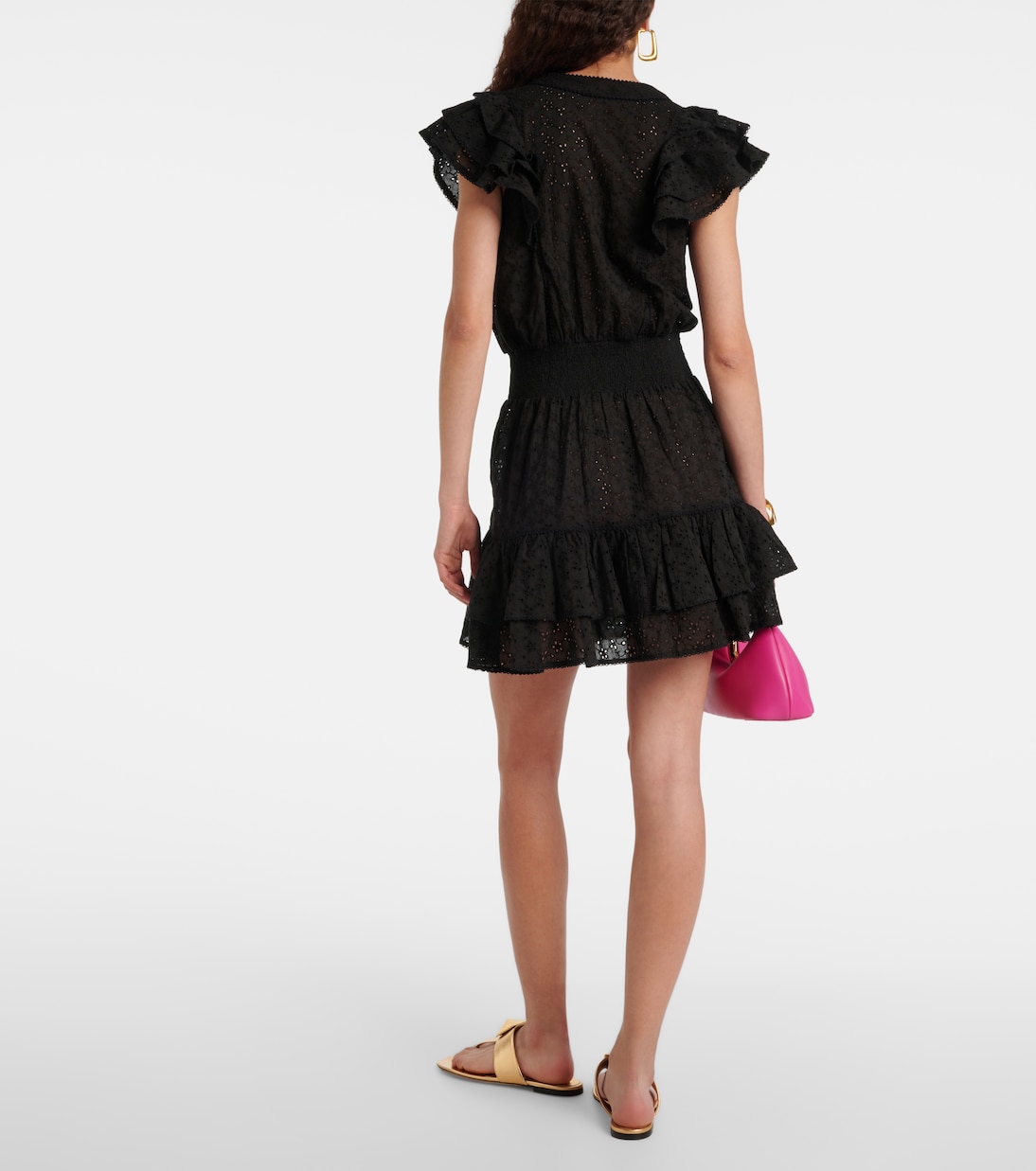 Camila broderie anglaise cotton minidress | Poupette St Barth