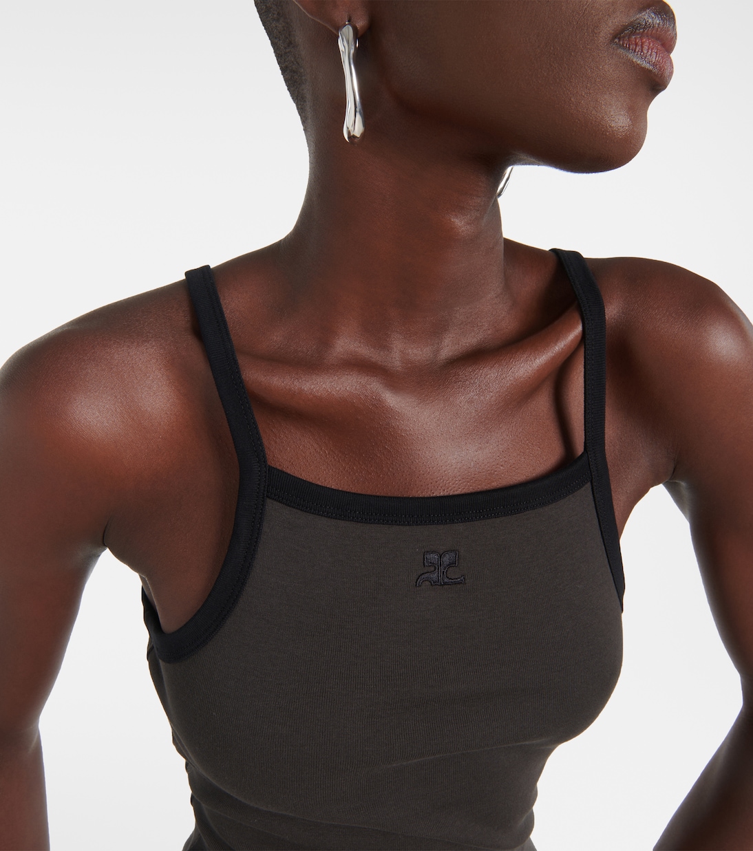 Vestido corto de algodón | Courrèges