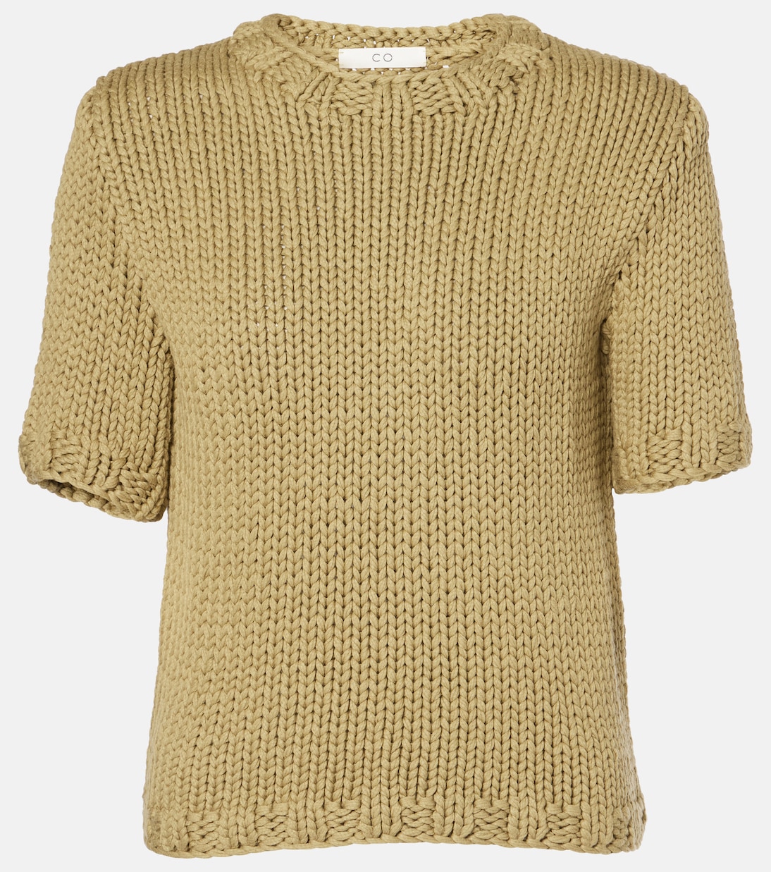 Top in maglia di misto cotone a coste | CO