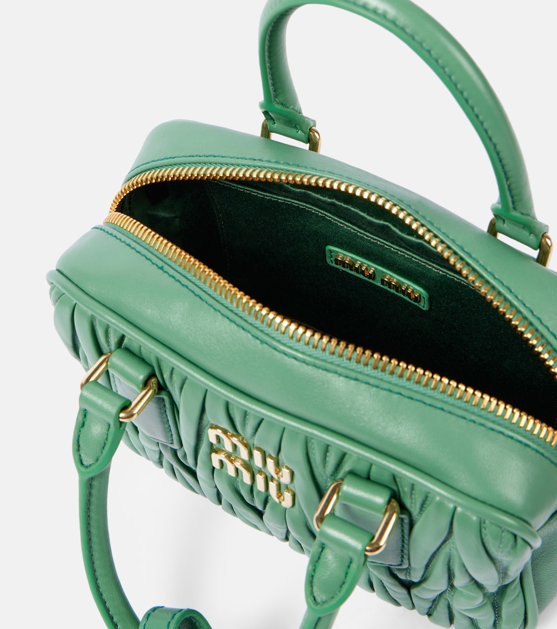 Tote Arcadie Small aus Matelassé-Leder | Miu Miu