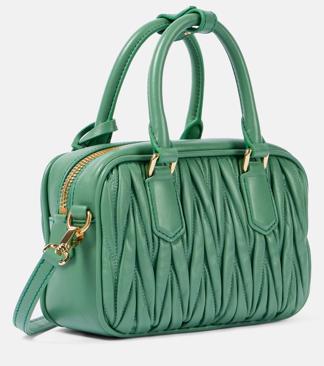 Tote Arcadie Small aus Matelassé-Leder | Miu Miu