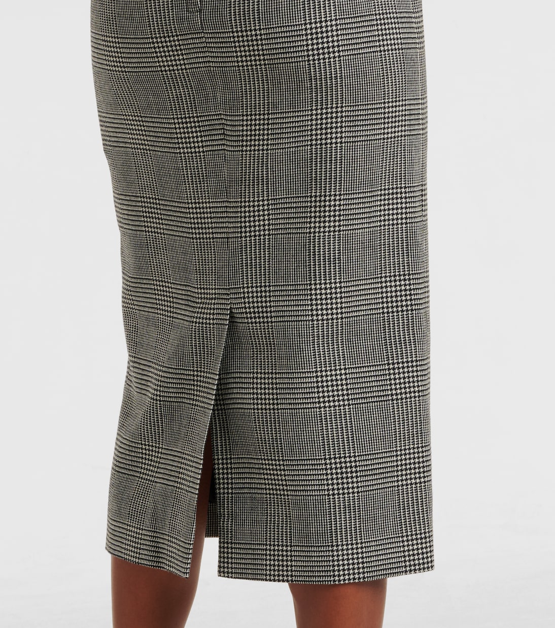 Prince of Wales check virgin wool midi skirt | Dolce&Gabbana