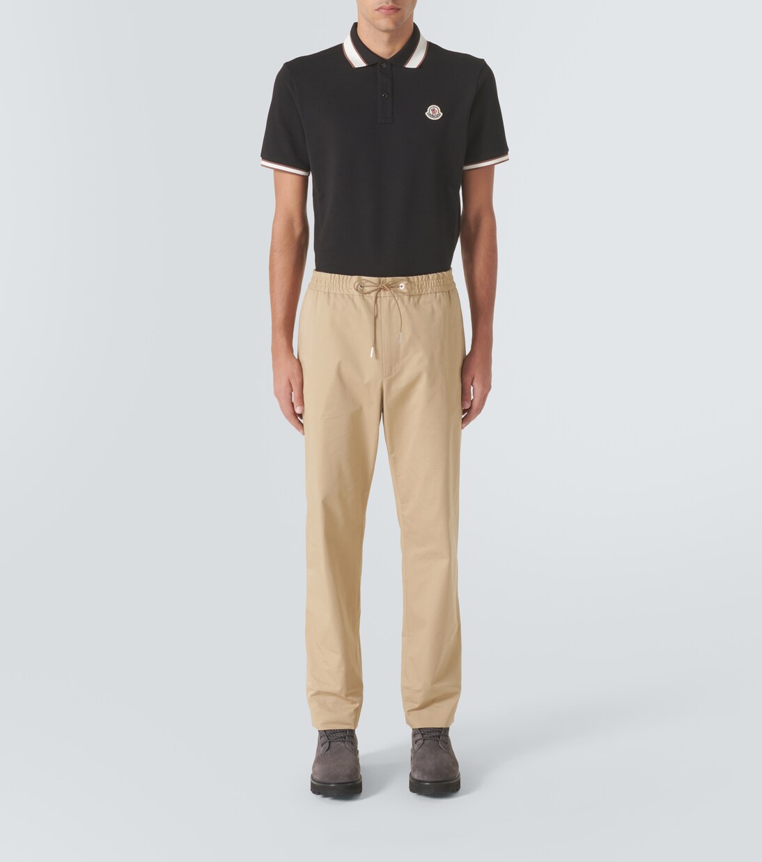 Polo en coton à logo | Moncler