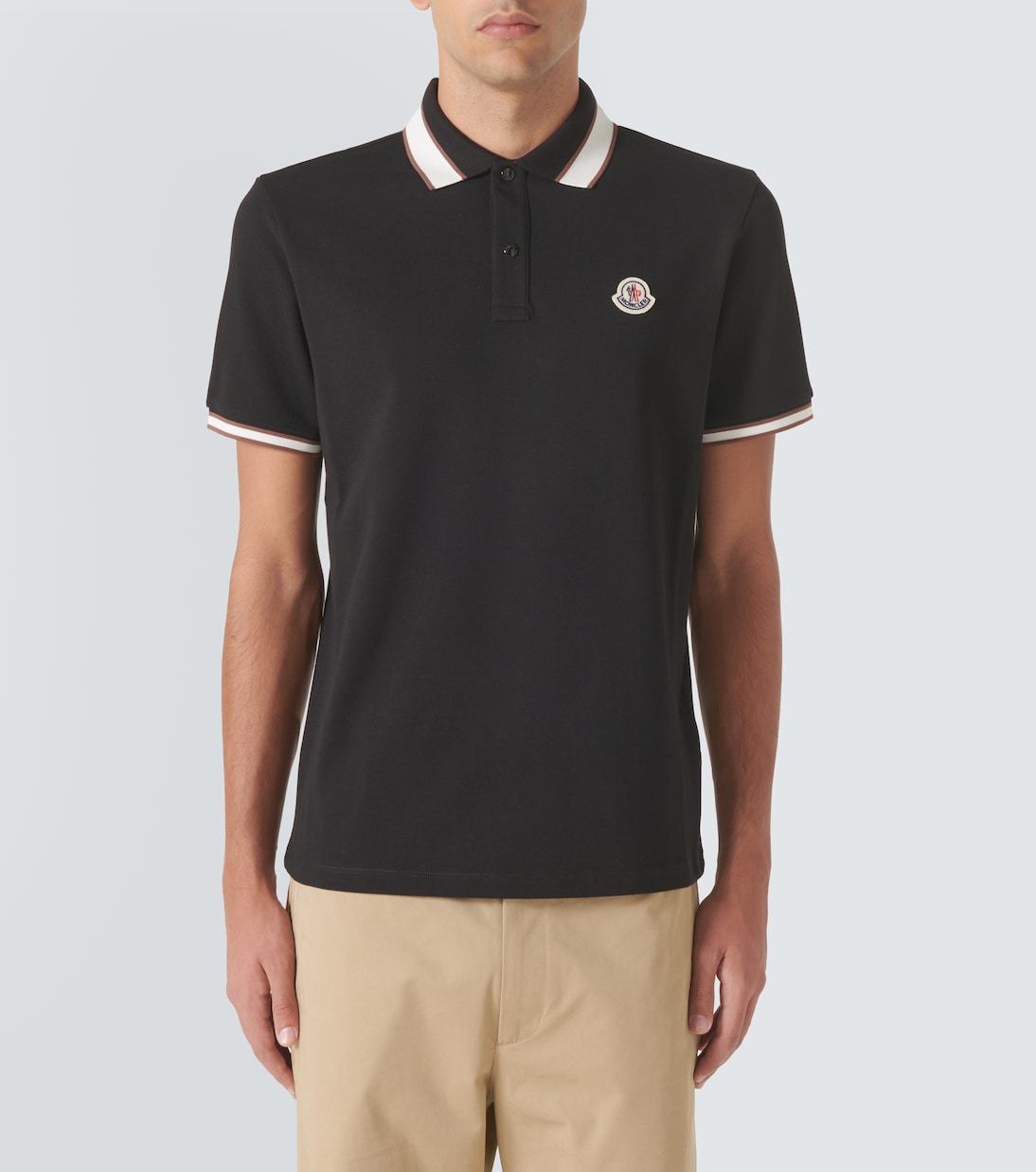 Polo en coton à logo | Moncler