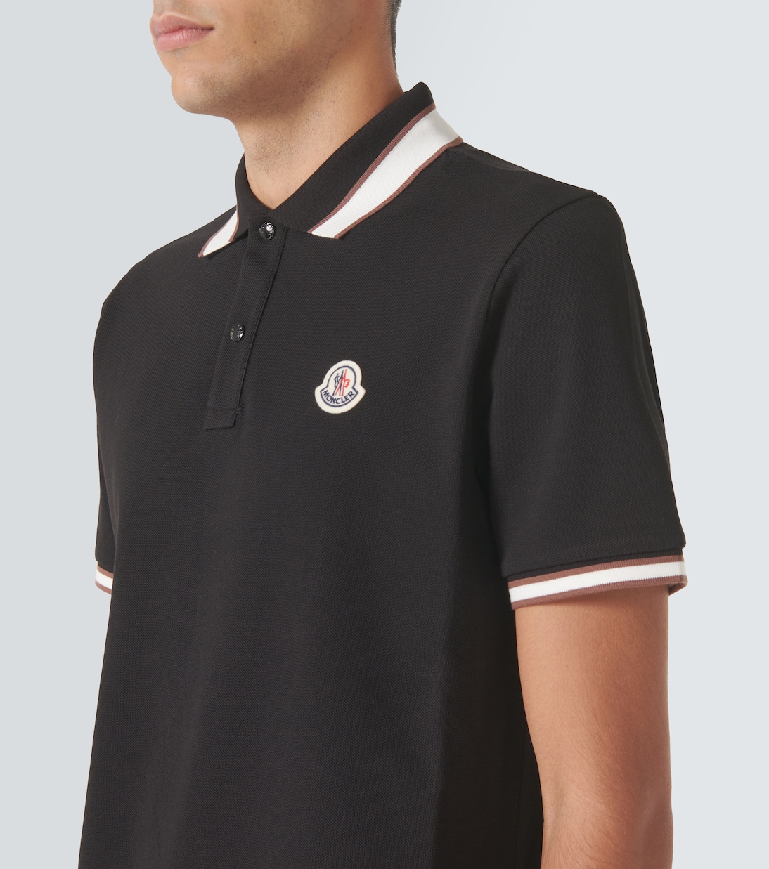 Polo en coton à logo | Moncler