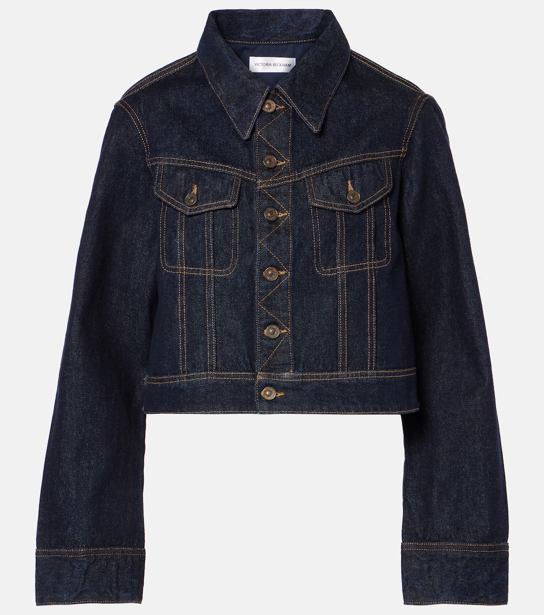 Chaqueta cropped de denim | Victoria Beckham